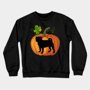 Pug in pumpkin Crewneck Sweatshirt